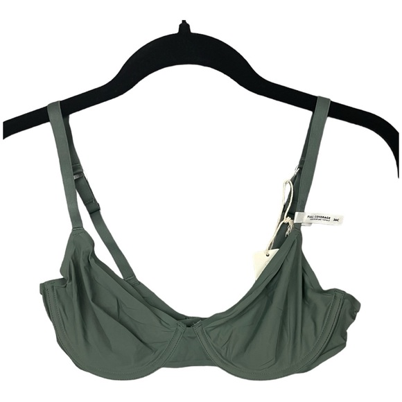 Aerie SMOOTHEZ Mesh Unlined Bra in Royal Palm 36C NWT - Picture 3 of 10